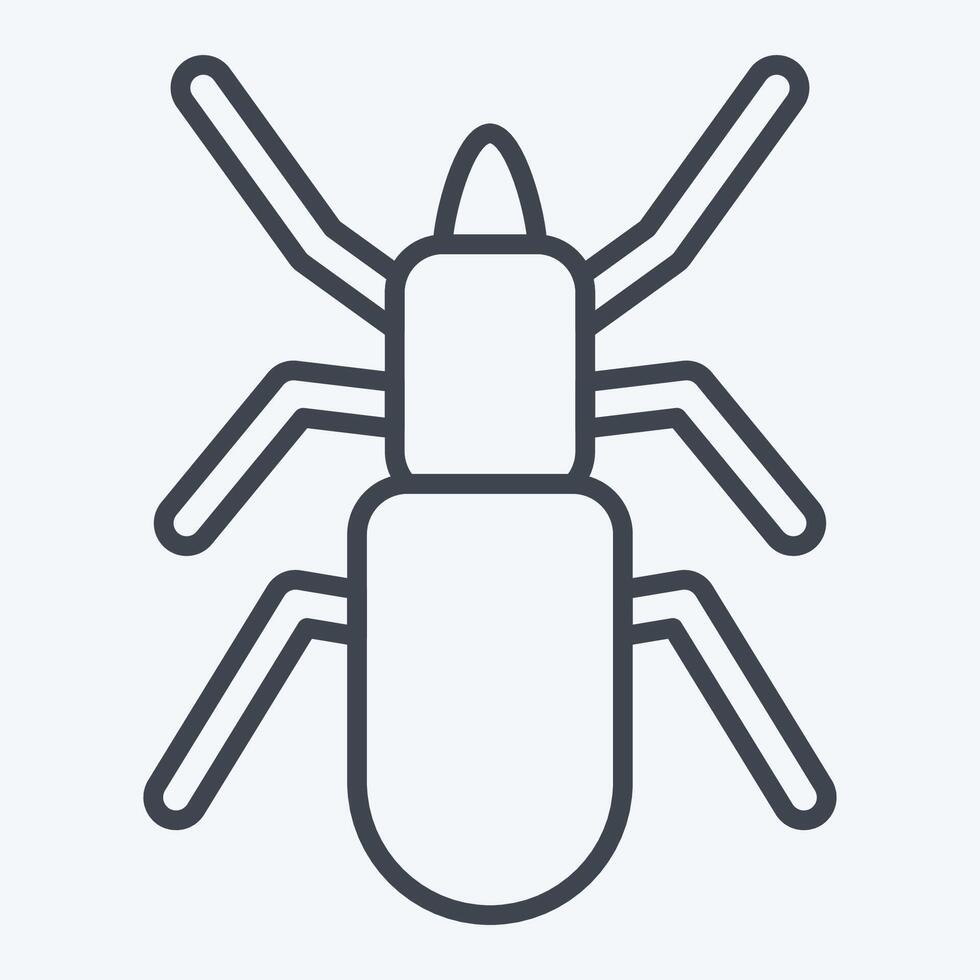 Icon Malware. related to Insects symbol. line style. design editable vector