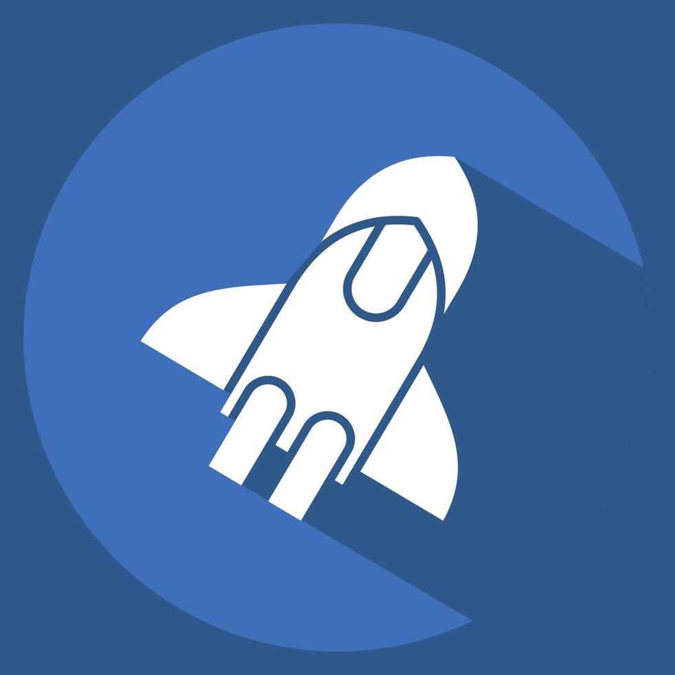 Icon Star Up. related to Cryptocurrency symbol. long shadow style vector