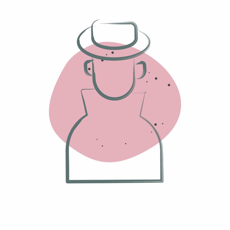 Icon Ananymity. related to Cryptocurrency symbol. Color Spot Style vector