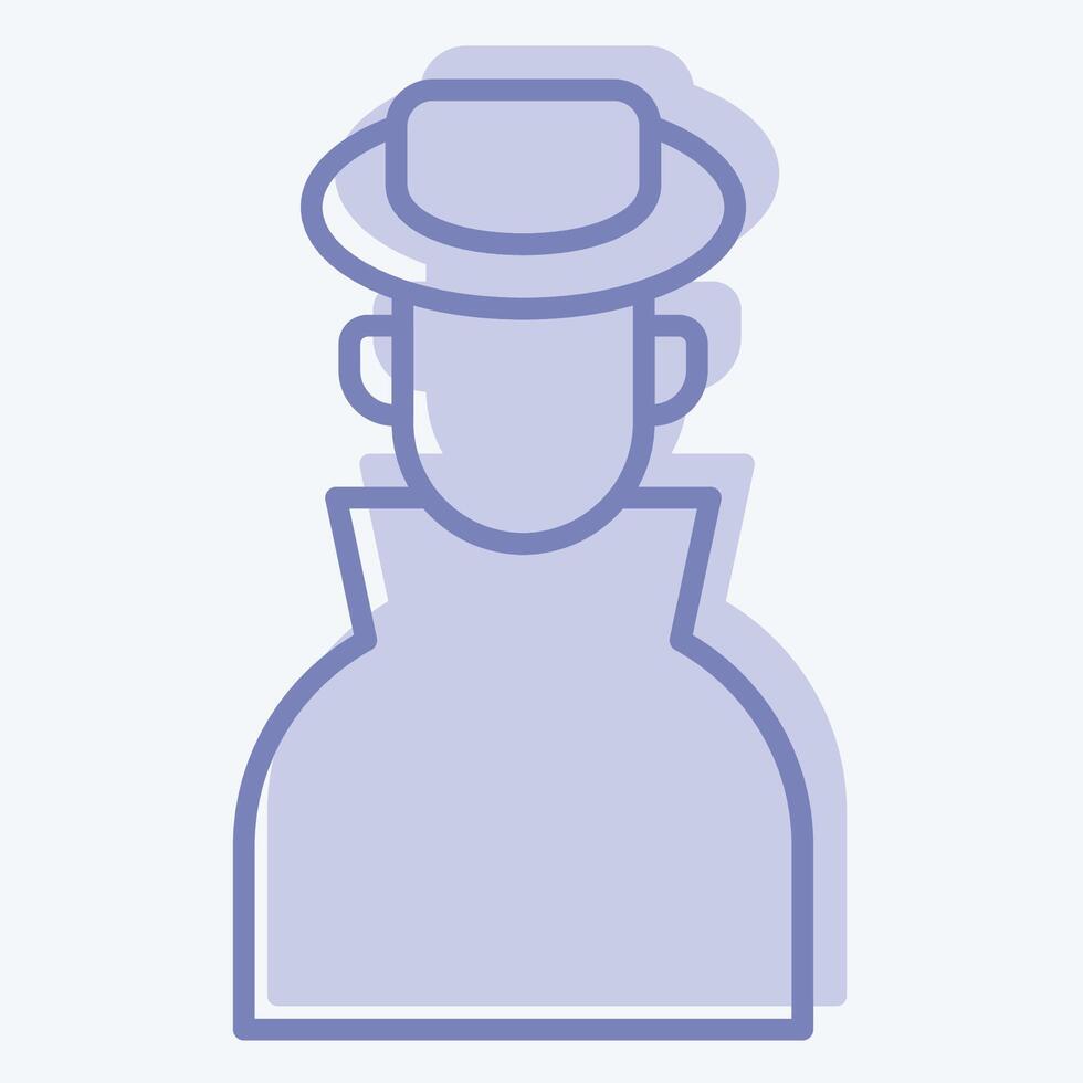 Icon Ananymity. related to Cryptocurrency symbol. two tone style vector