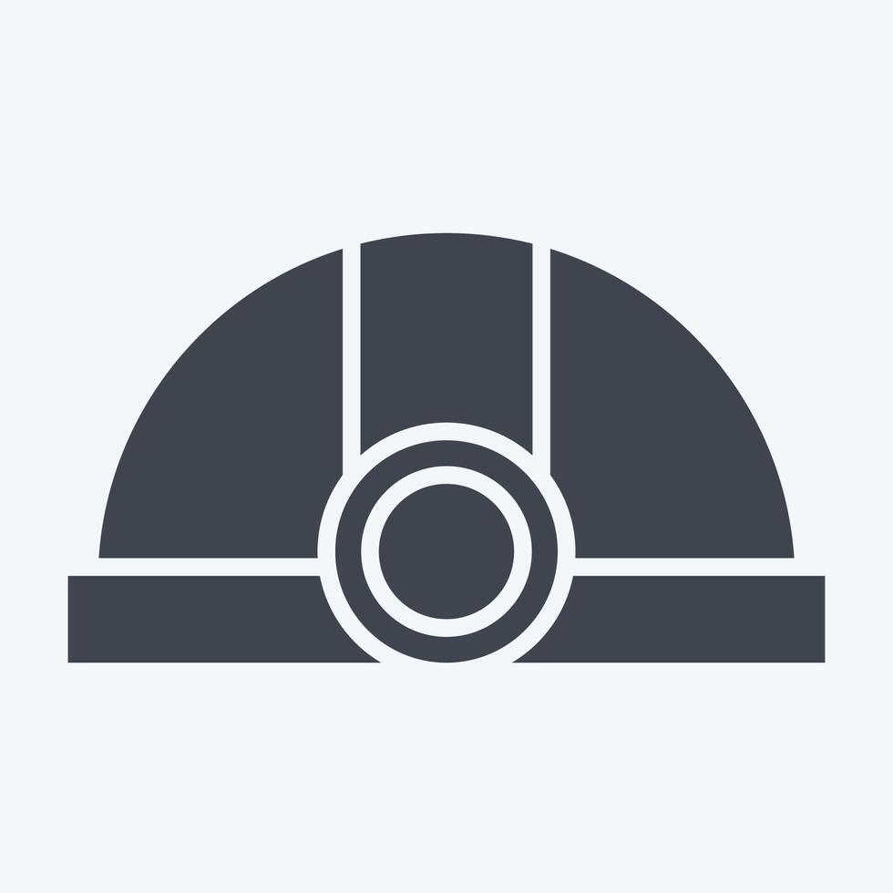 Icon Miner. related to Cryptocurrency symbol. glyph style vector