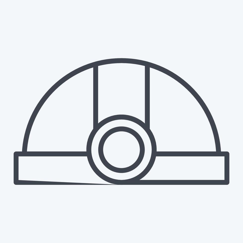 Icon Miner. related to Cryptocurrency symbol. line style vector