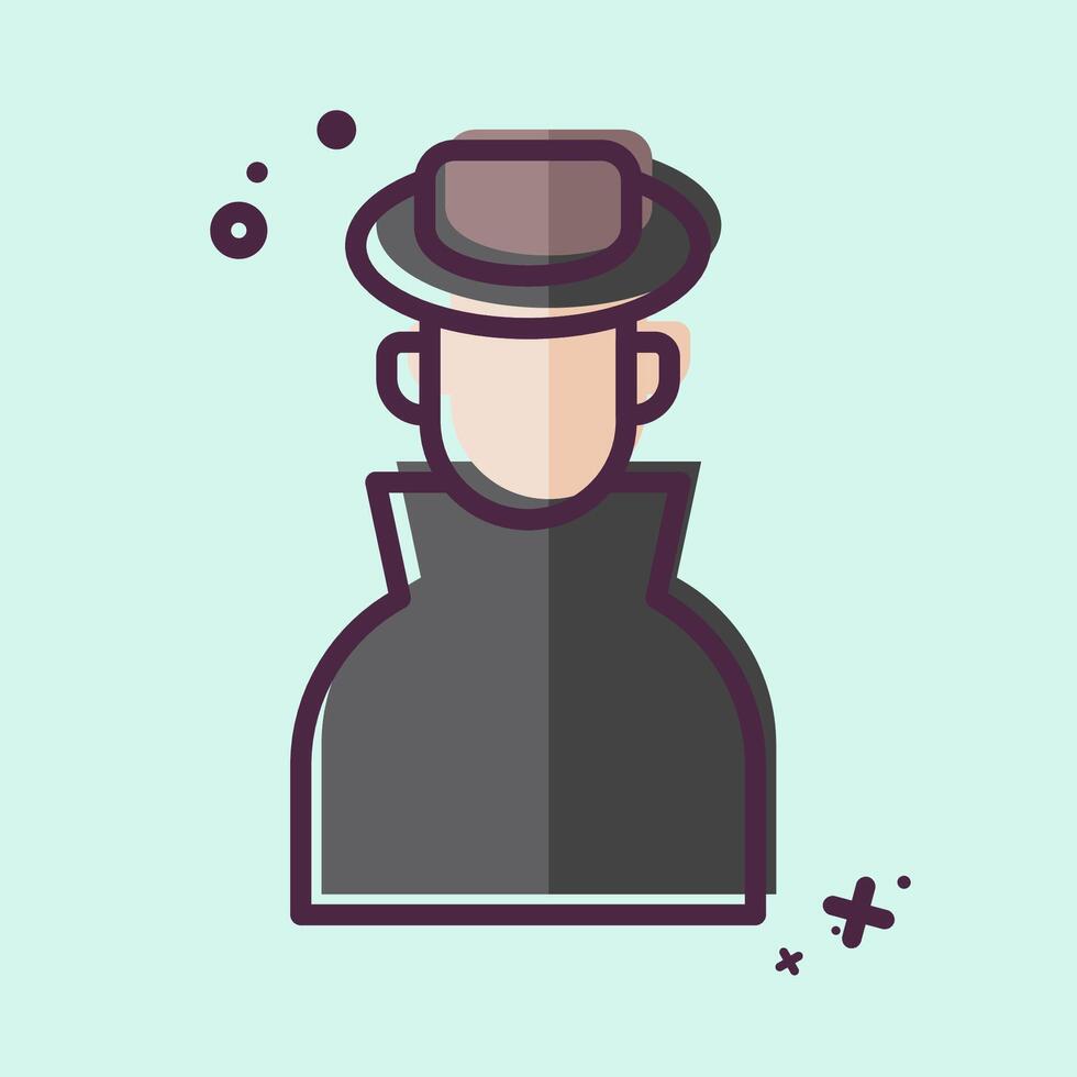 Icon Ananymity. related to Cryptocurrency symbol. MBE style vector