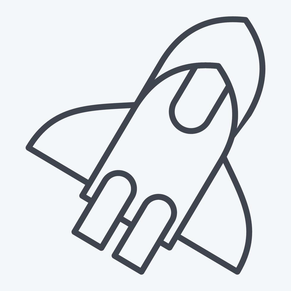 Icon Star Up. related to Cryptocurrency symbol. line style vector