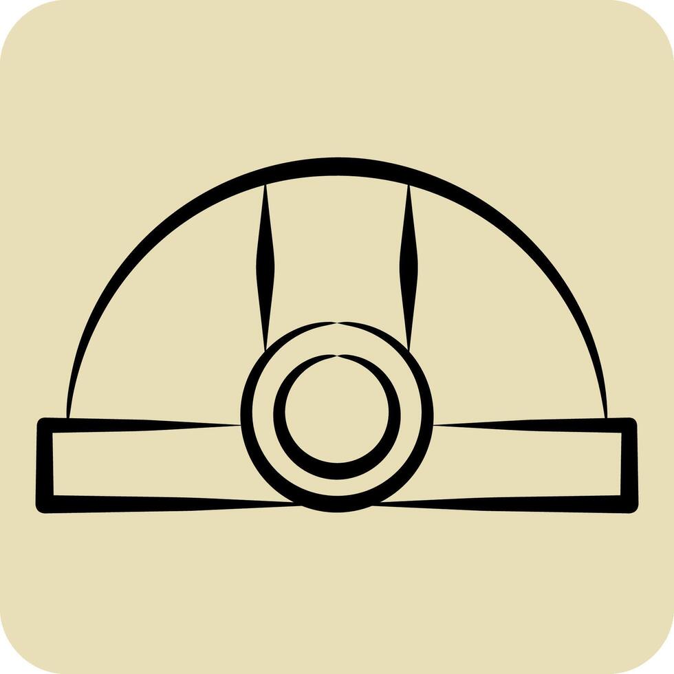 Icon Miner. related to Cryptocurrency symbol. hand drawn style vector