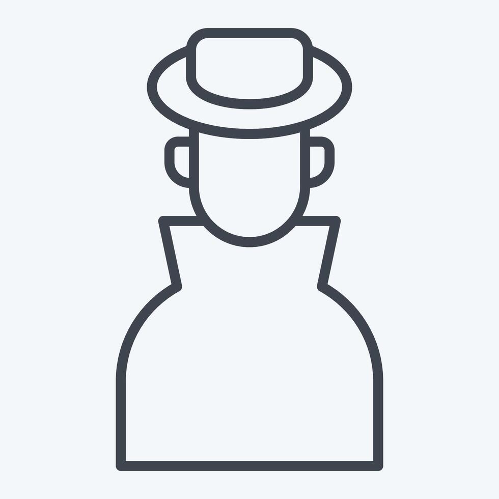Icon Ananymity. related to Cryptocurrency symbol. line style vector