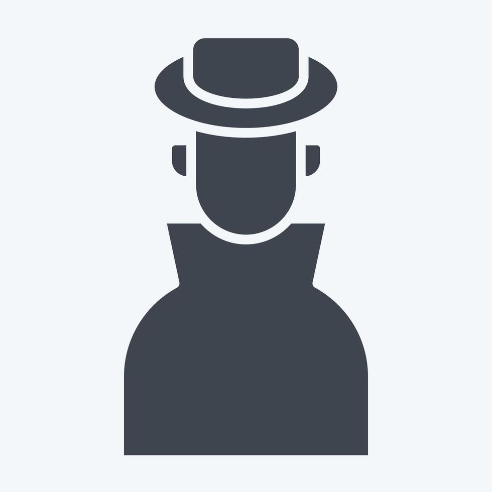 Icon Ananymity. related to Cryptocurrency symbol. glyph style vector