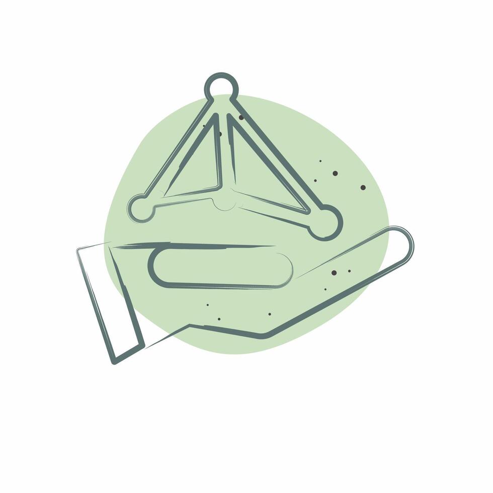 Icon Neural Network. related to Artificial Intelligence symbol. Color Spot Style vector