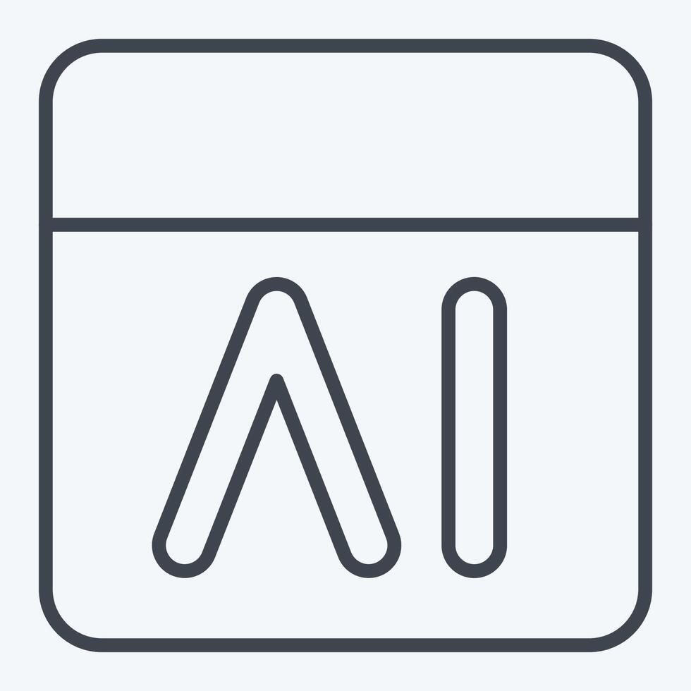 Icon Feedback. related to Artificial Intelligence symbol. line style vector