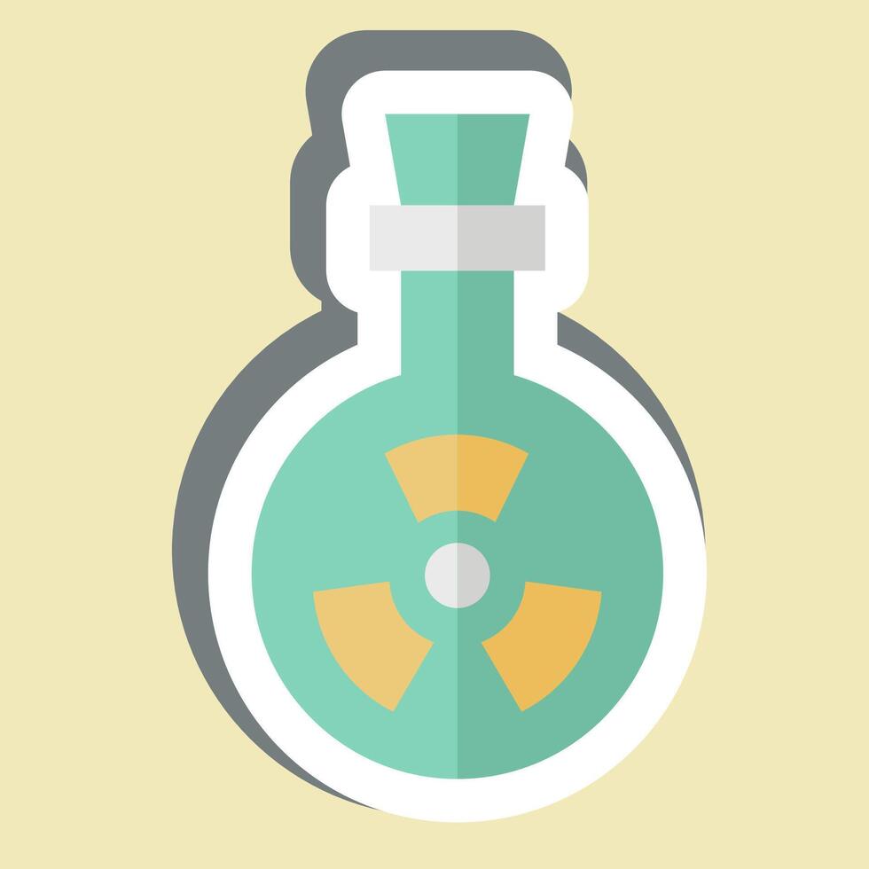 Sticker Bio Weapon. related to Bioengineering symbol vector