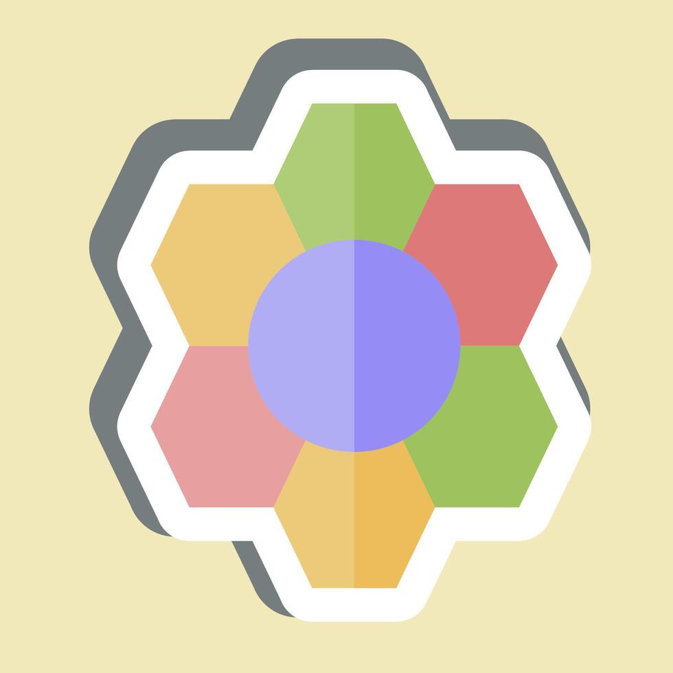 Sticker Pattern Recognition. related to Bioengineering symbol vector