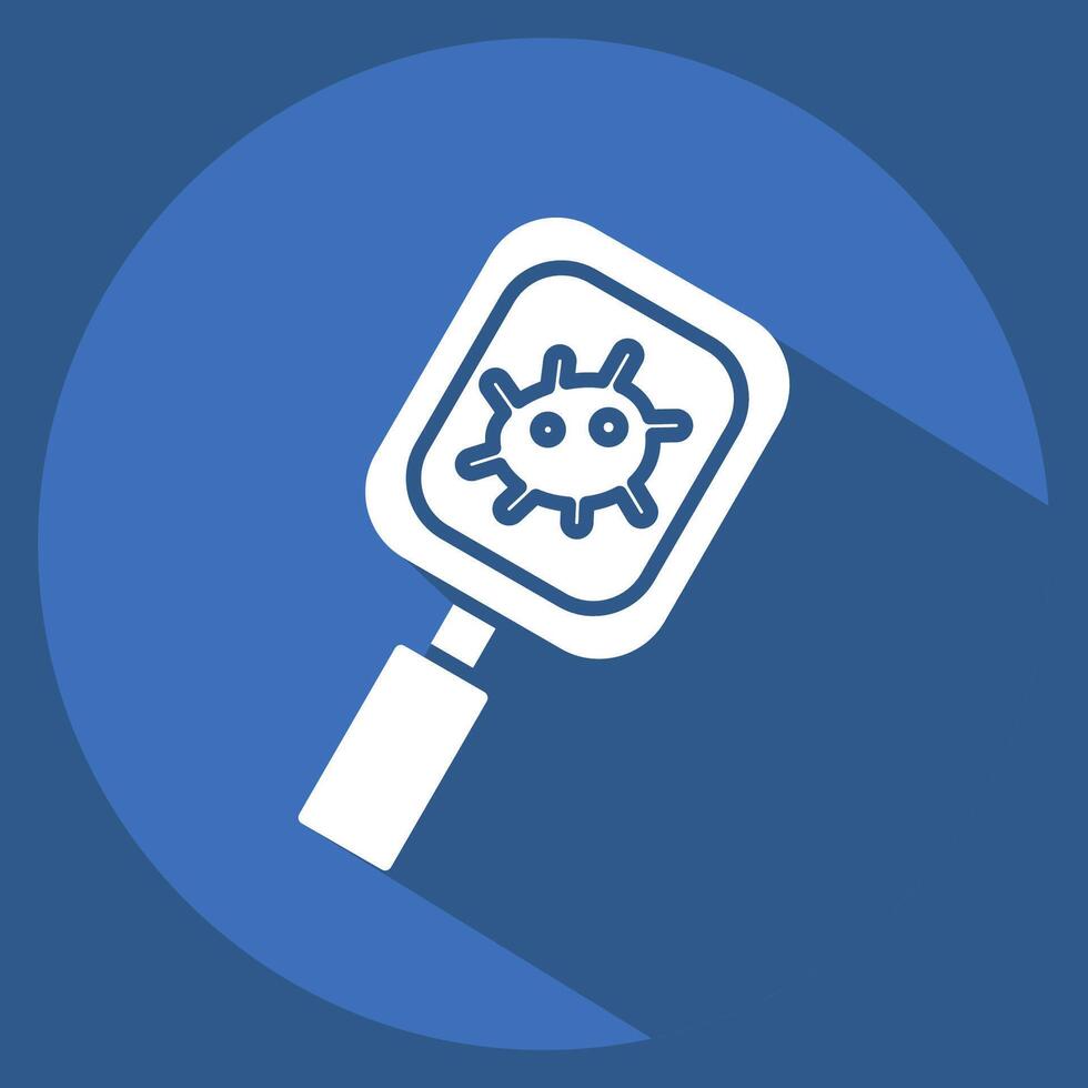 Icon Observation. related to Bioengineering symbol. long shadow style vector