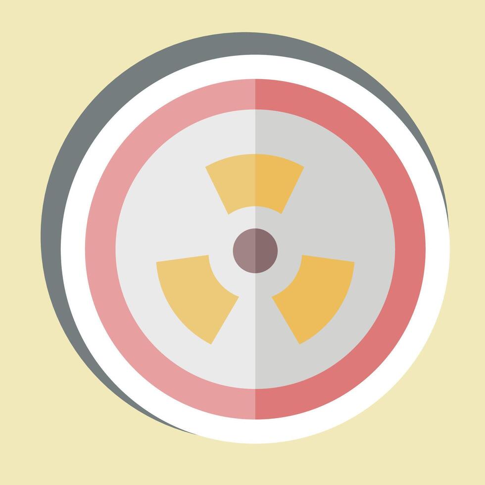 Sticker Radiation. related to Bioengineering symbol vector