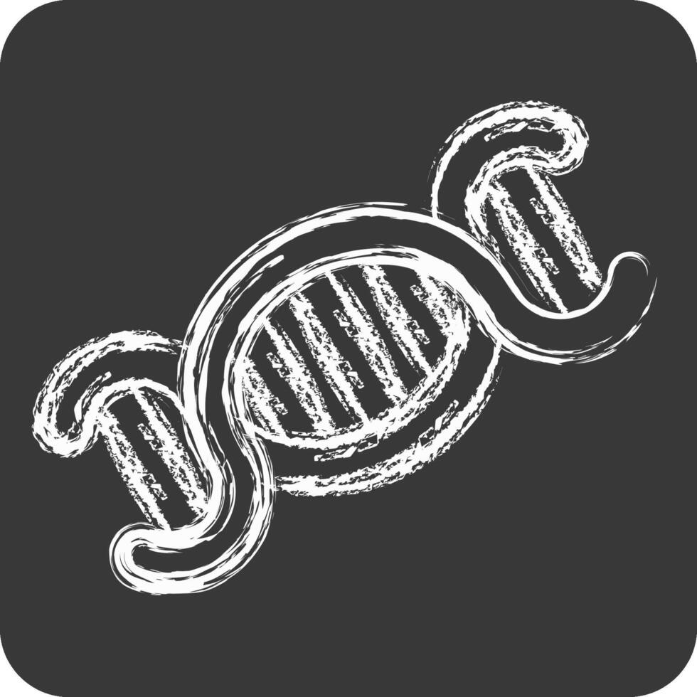 Icon Biology. related to Bioengineering symbol. chalk Style vector