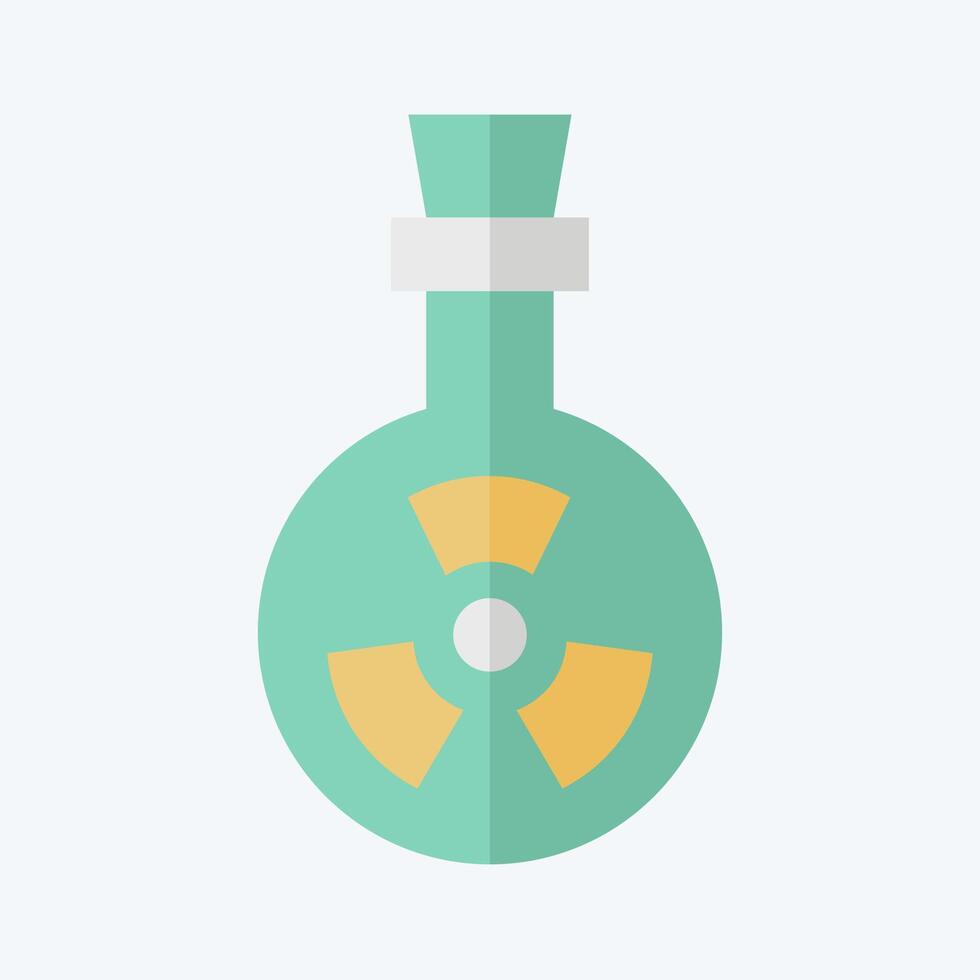 Icon Bio Weapon. related to Bioengineering symbol. flat style vector