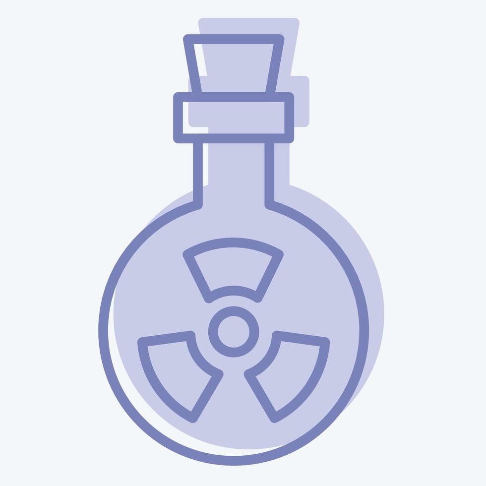 Icon Bio Weapon. related to Bioengineering symbol. two tone style vector