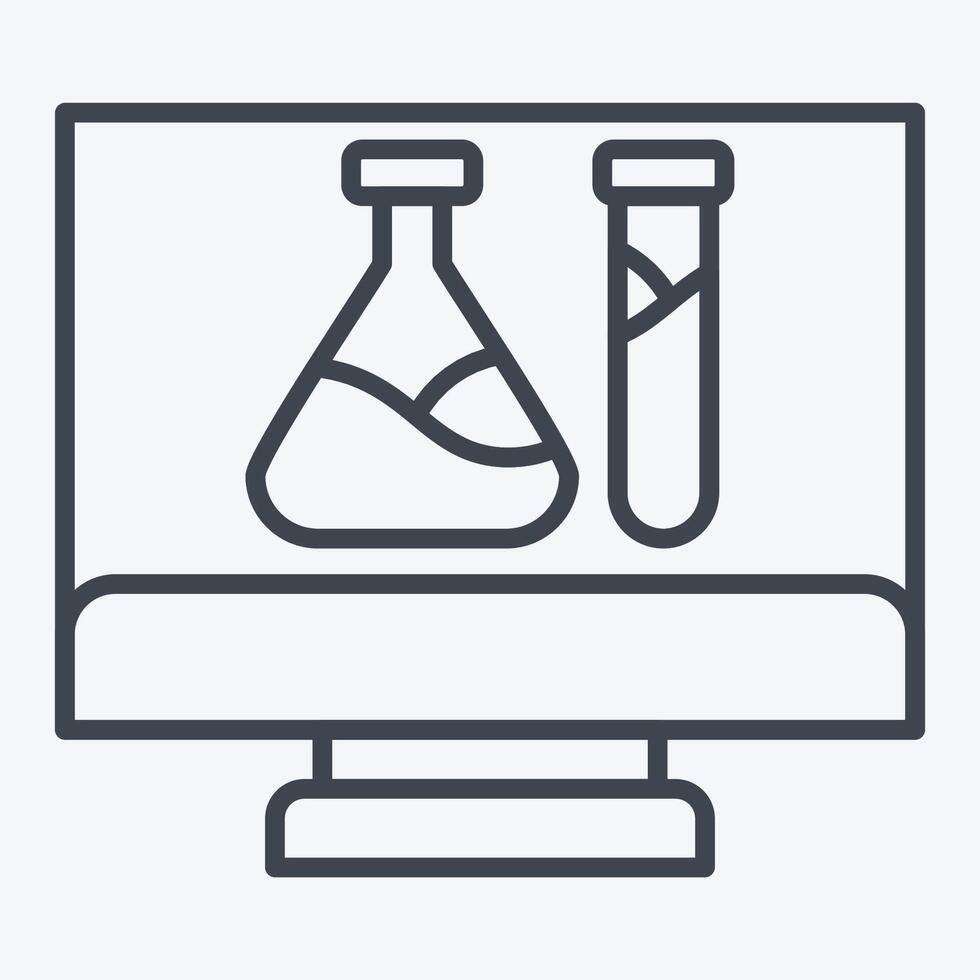 Icon Biotech. related to Bioengineering symbol. line style vector