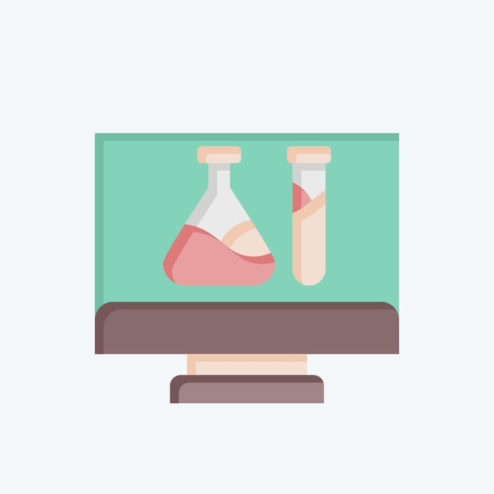 Icon Biotech. related to Bioengineering symbol. flat style vector
