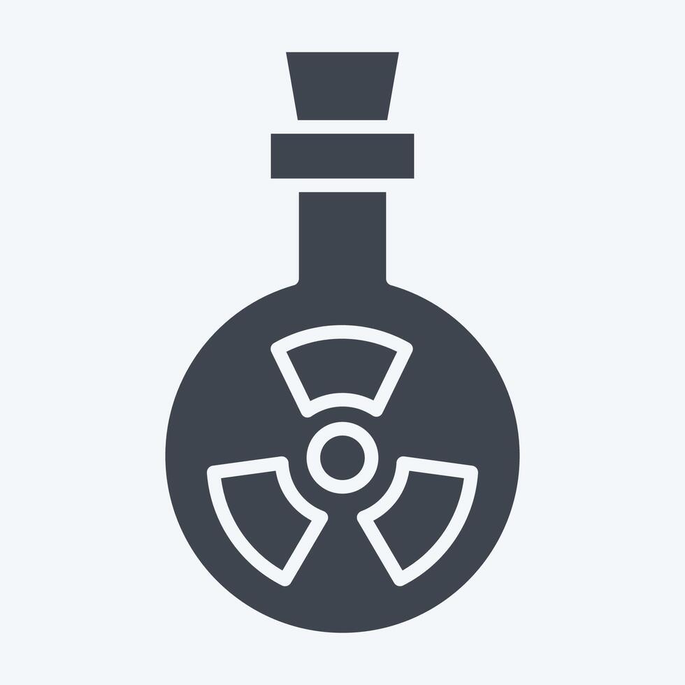 Icon Bio Weapon. related to Bioengineering symbol. glyph style vector