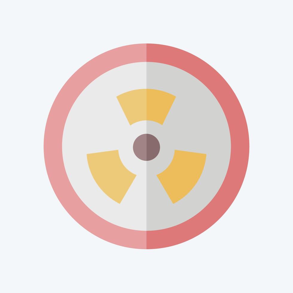 Icon Radiation. related to Bioengineering symbol. flat style vector