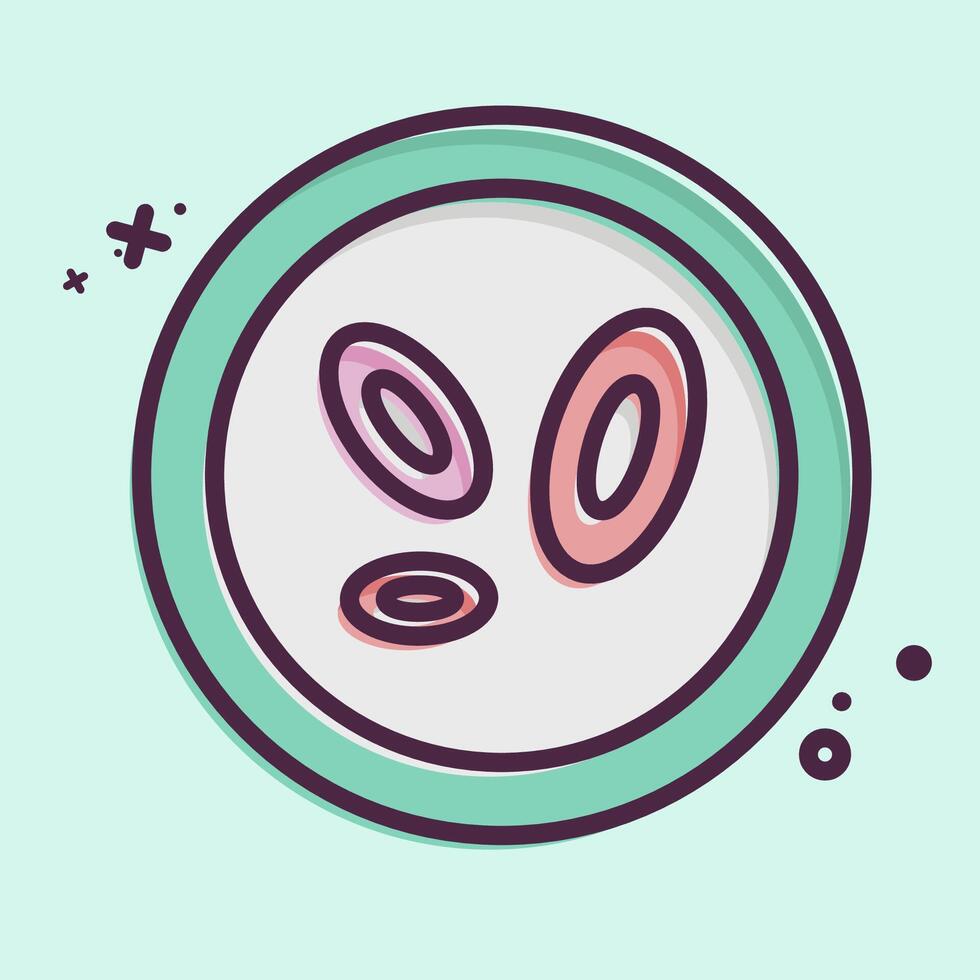 Icon Cell. related to Bioengineering symbol. MBE style vector