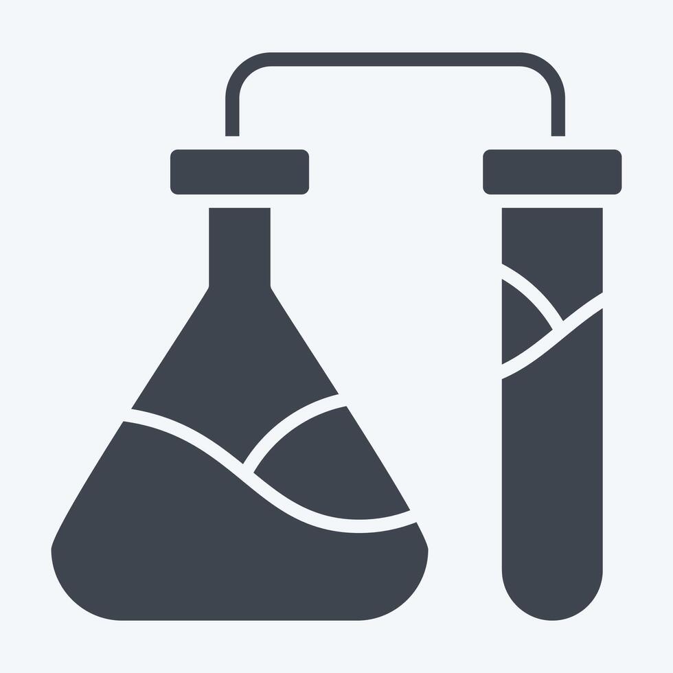 Icon Chemical Laboratorium. related to Bioengineering symbol. glyph style vector