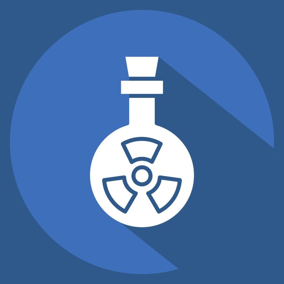 Icon Bio Weapon. related to Bioengineering symbol. long shadow style vector