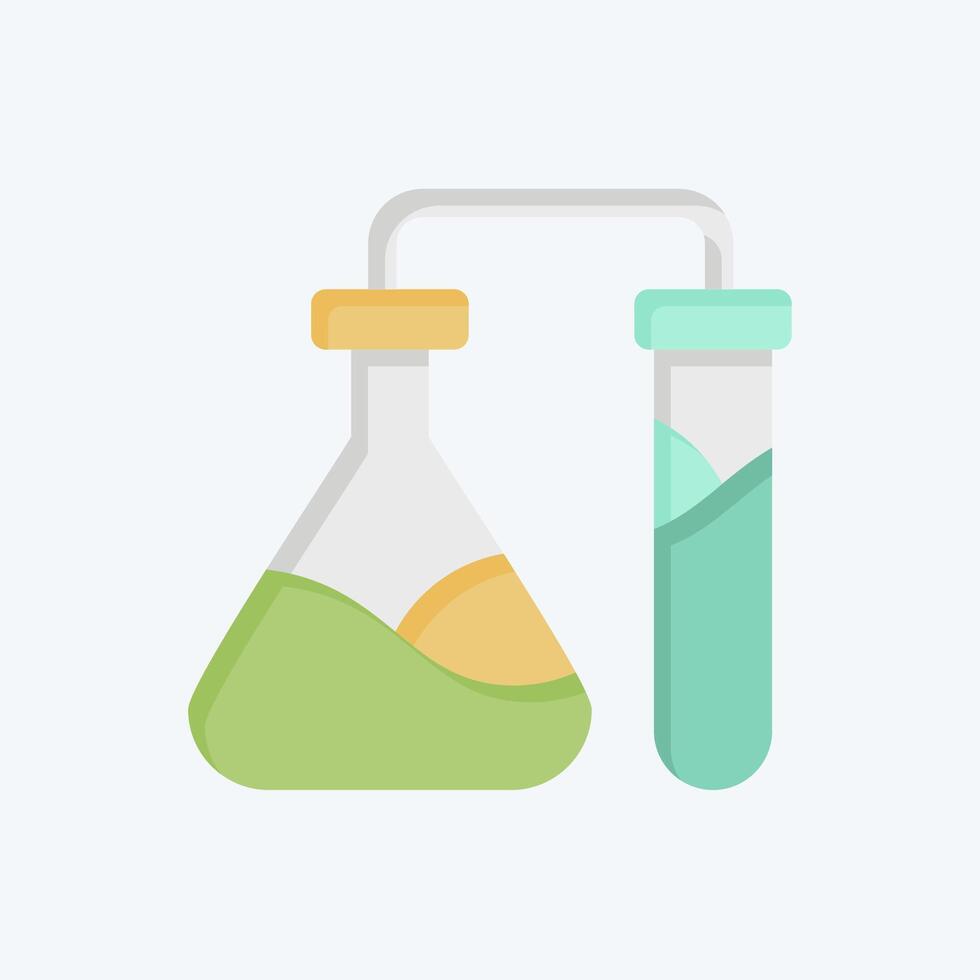 Icon Chemical Laboratorium. related to Bioengineering symbol. flat style vector