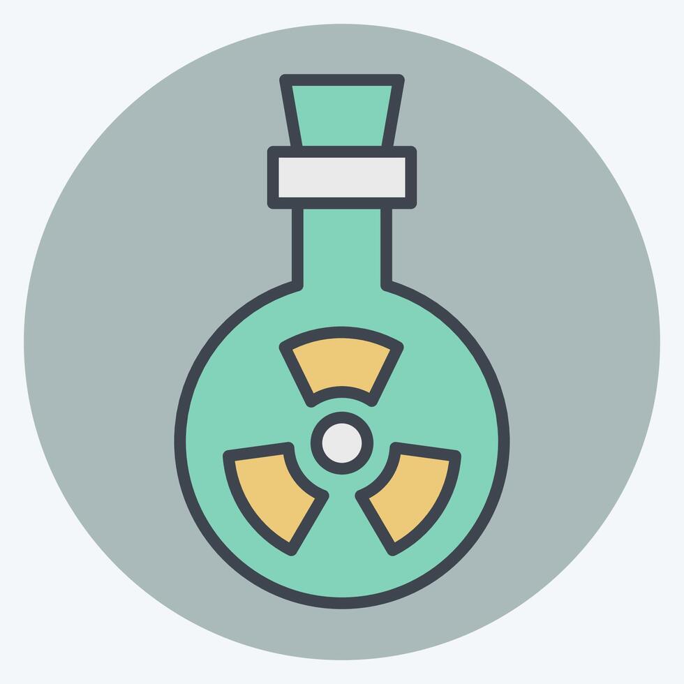 Icon Bio Weapon. related to Bioengineering symbol. color mate style vector