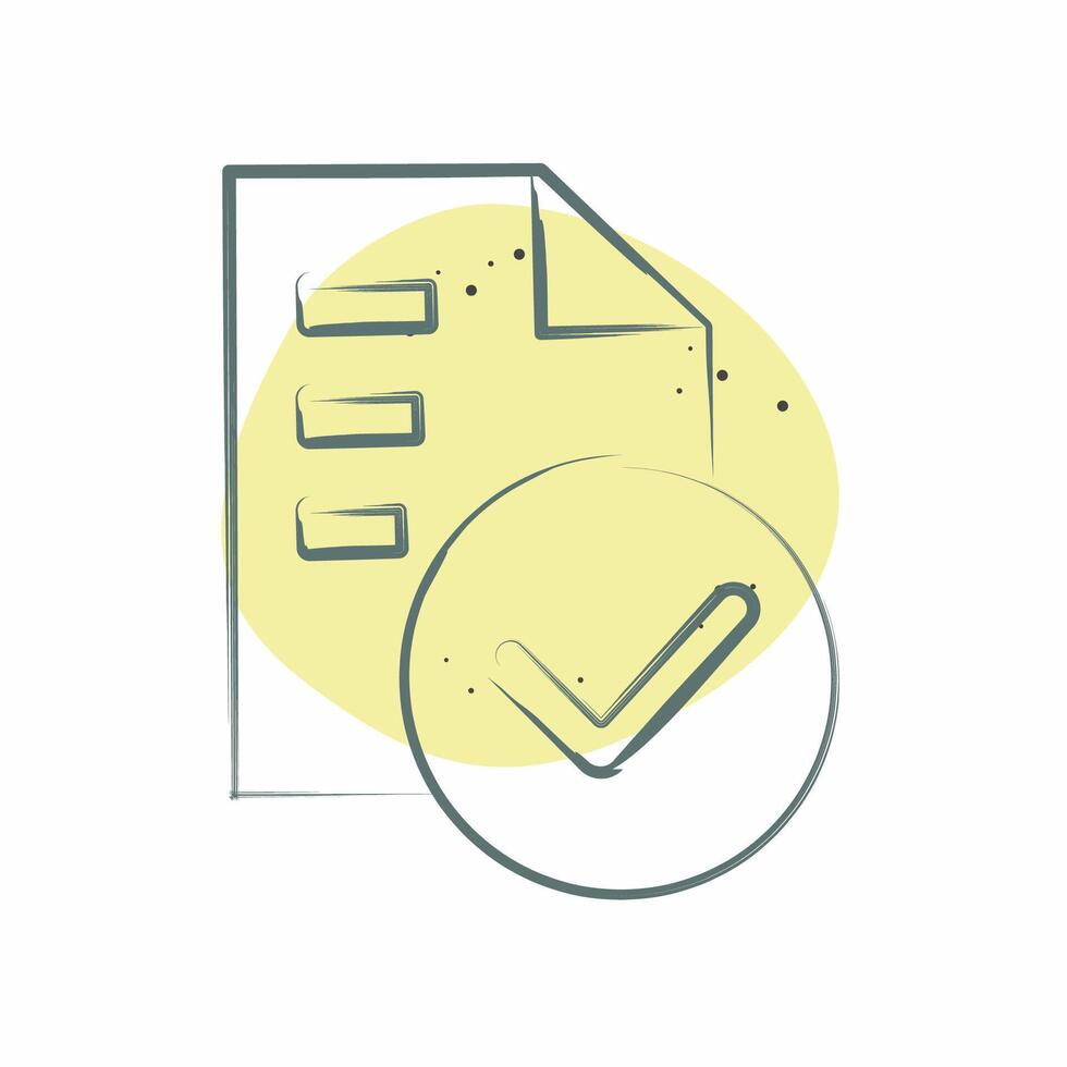 Icon Standarts. related to Audit symbol. Color Spot Style. design editable vector