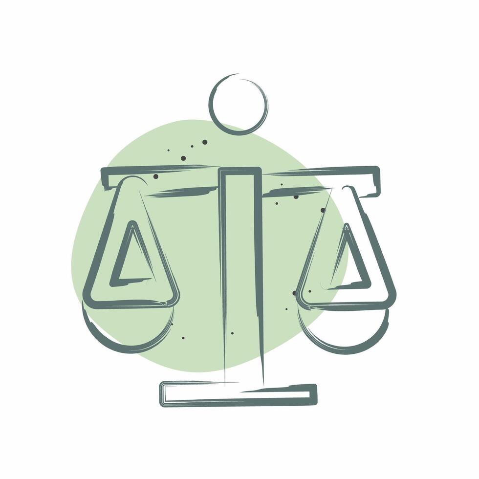 Icon Legal. related to Audit symbol. Color Spot Style. design editable vector