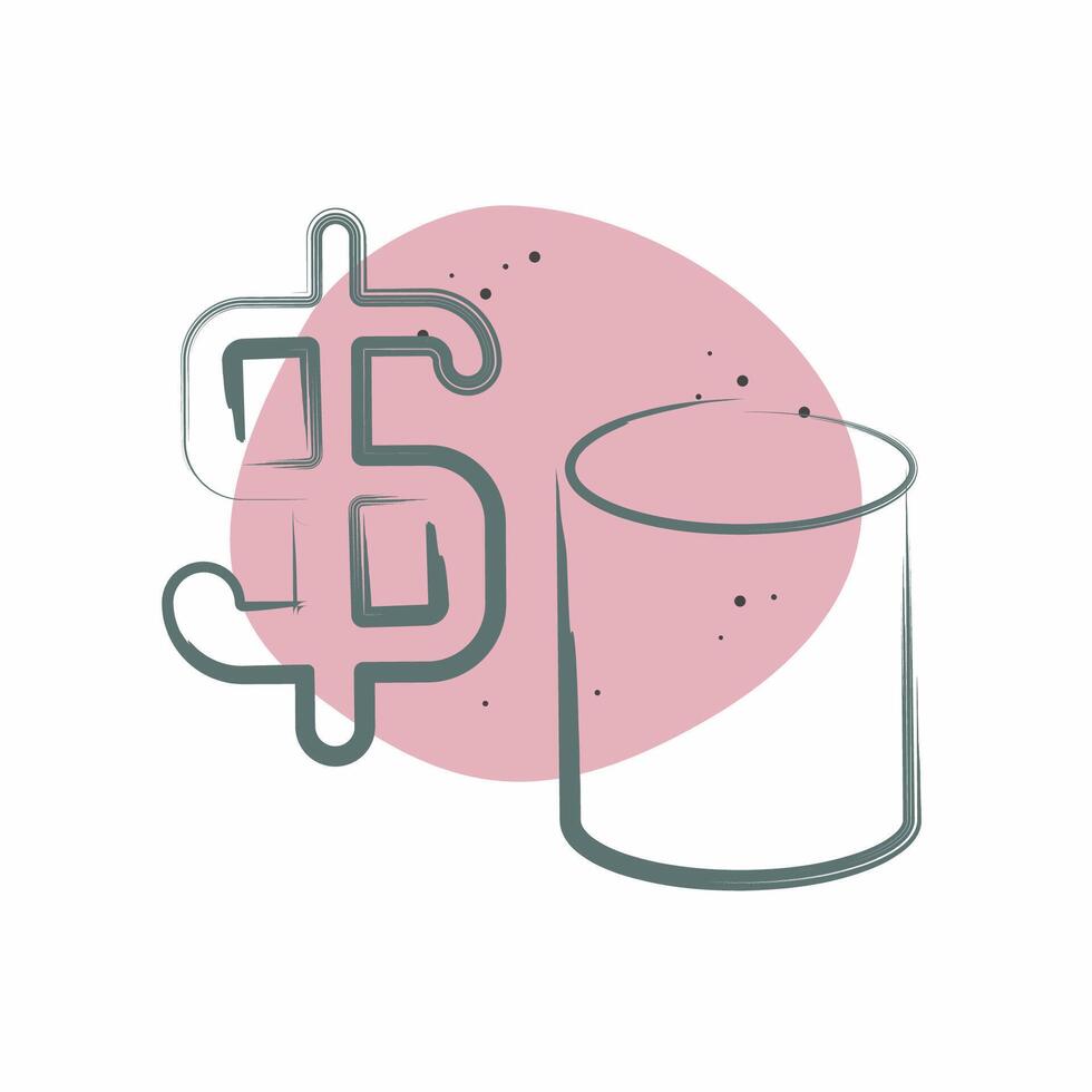 Icon Finance. related to Audit symbol. Color Spot Style. design editable vector