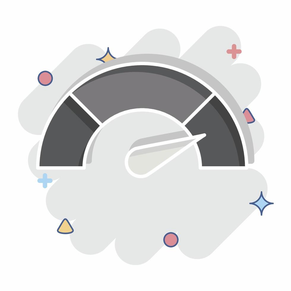 Icon Performance. related to Audit symbol. comic style. design editable vector