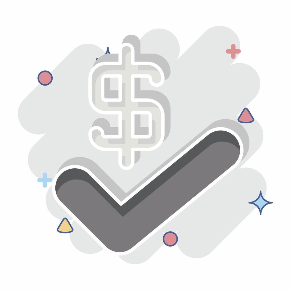 Icon Agreement. related to Audit symbol. comic style. design editable vector