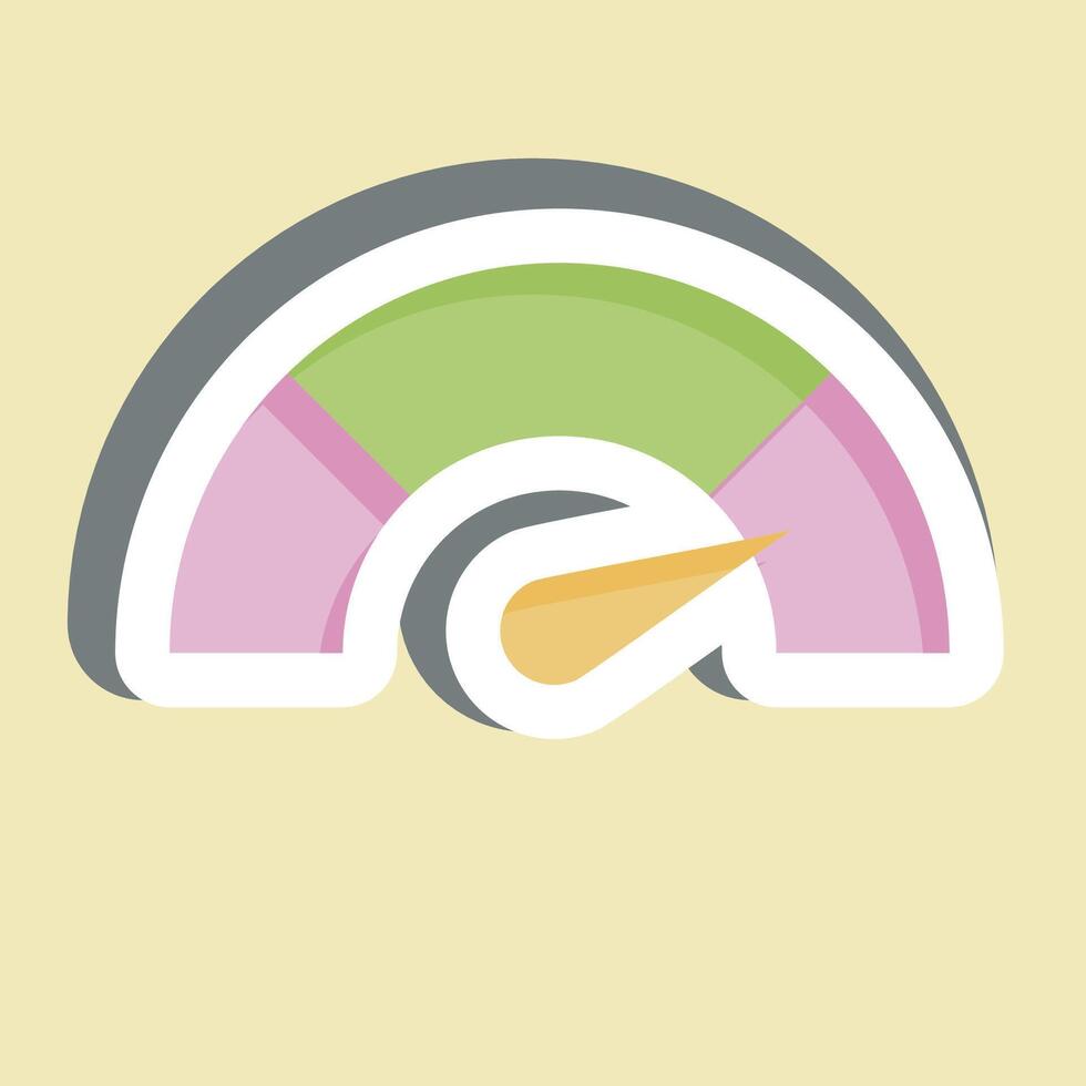 Sticker Performance. related to Audit symbol. design editable vector