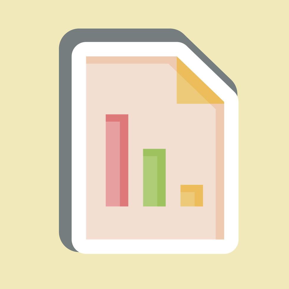 Sticker Report. related to Audit symbol. design editable vector