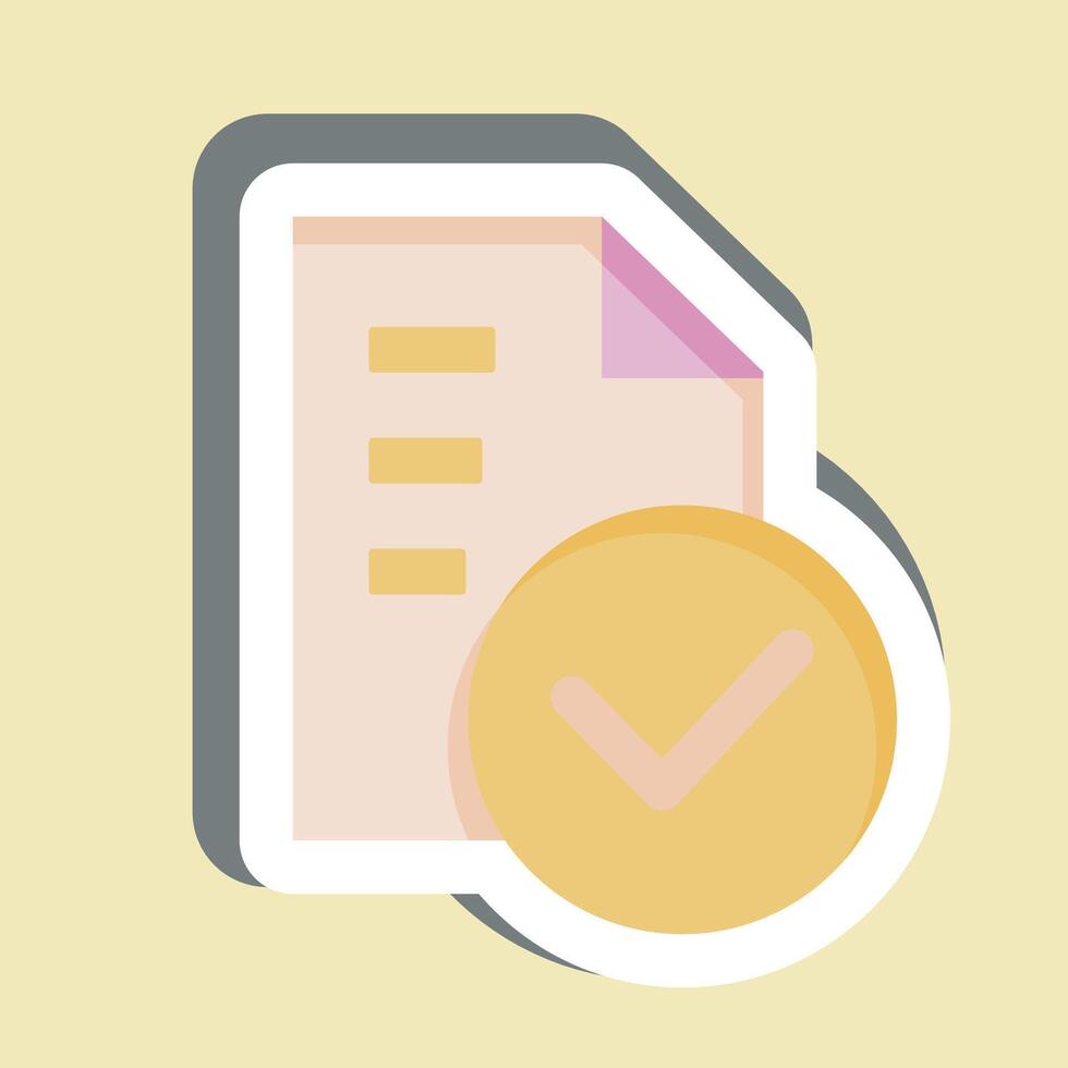 Sticker Standarts. related to Audit symbol. design editable vector