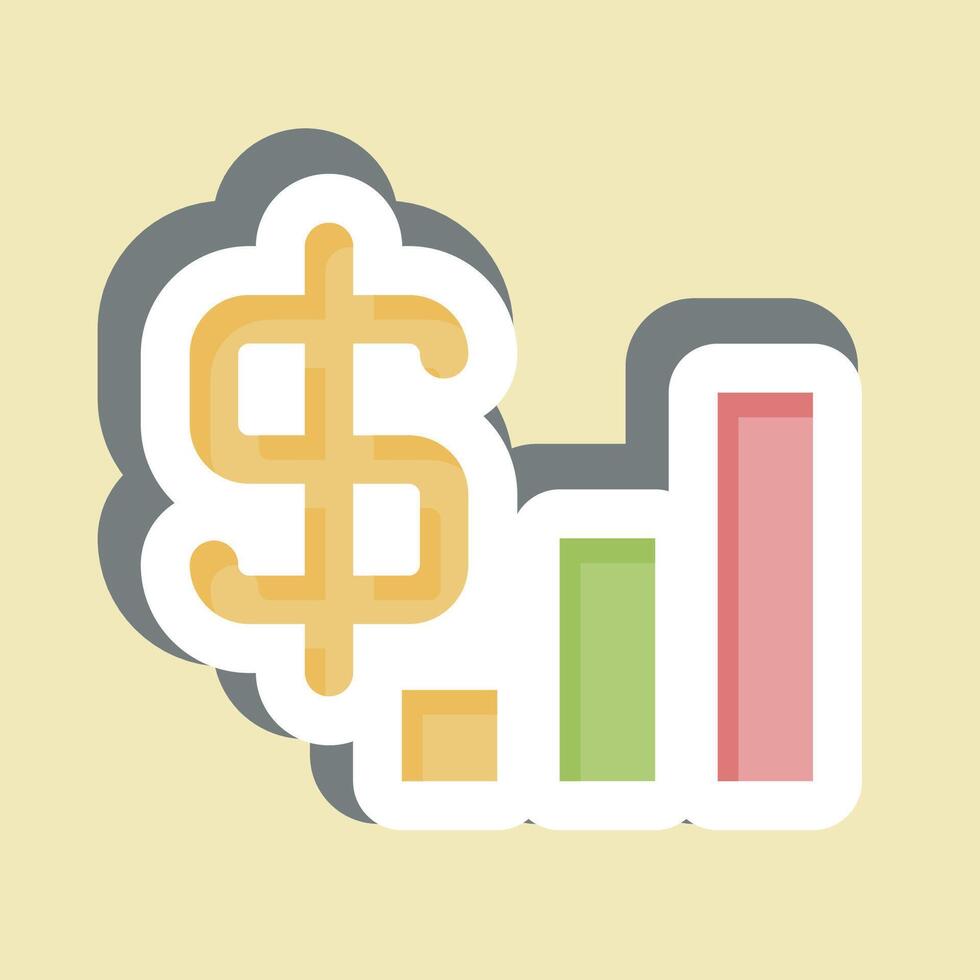 Sticker Revenue. related to Audit symbol. design editable vector