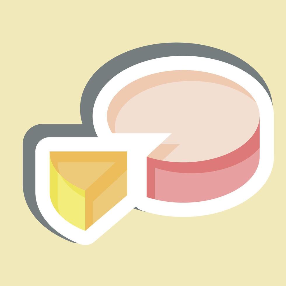 Sticker Market Percentage. related to Audit symbol. design editable vector