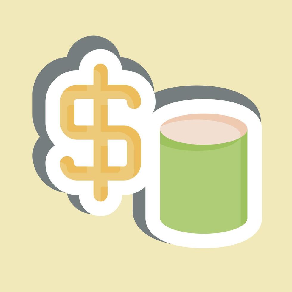 Sticker Finance. related to Audit symbol. design editable vector