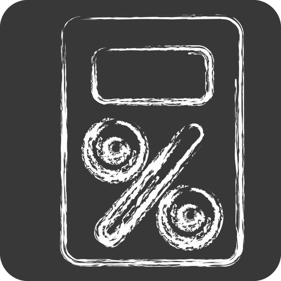 Icon Tax. related to Audit symbol. chalk Style. design editable vector