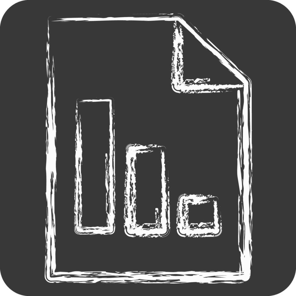 Icon Report. related to Audit symbol. chalk Style. design editable vector