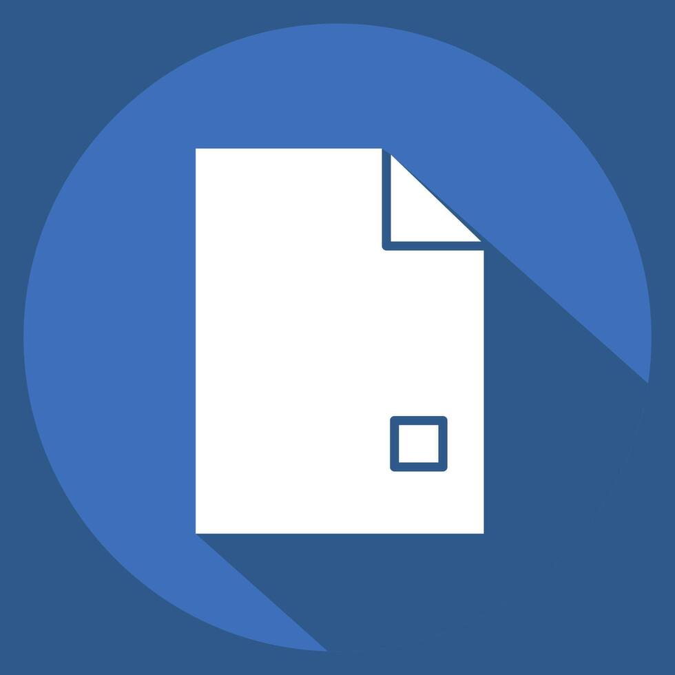 Icon Report. related to Audit symbol. long shadow style. design editable vector