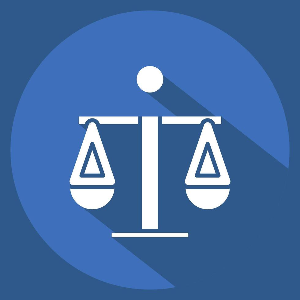 Icon Legal. related to Audit symbol. long shadow style. design editable vector