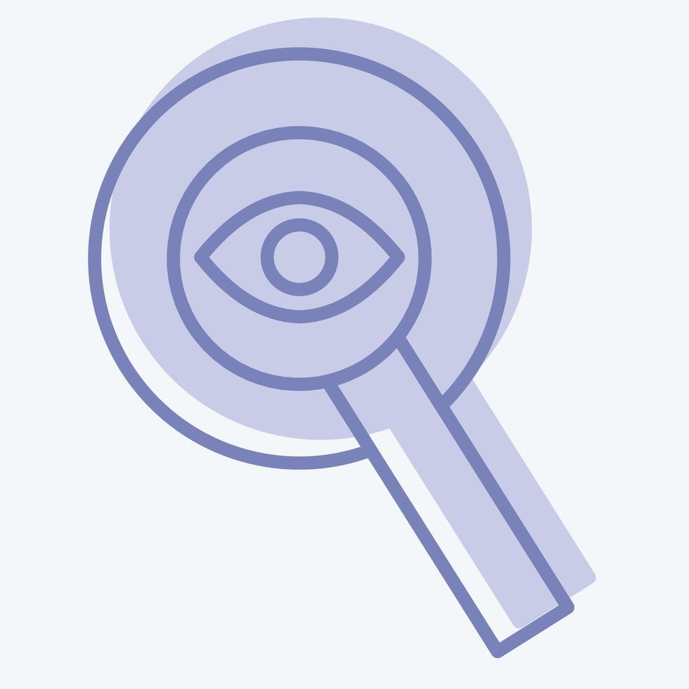 Icon Transparency. related to Audit symbol. two tone style. design editable vector
