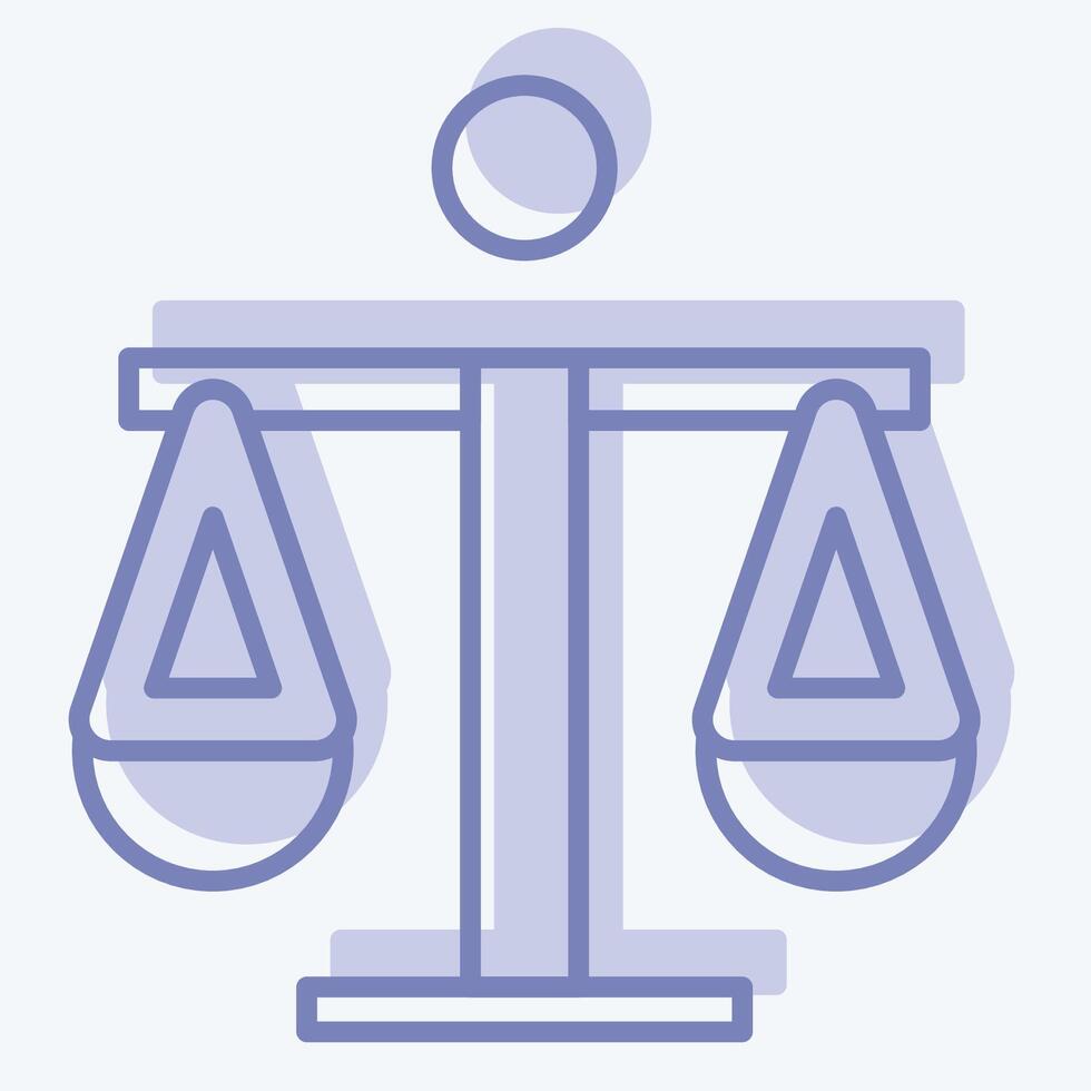 Icon Legal. related to Audit symbol. two tone style. design editable vector