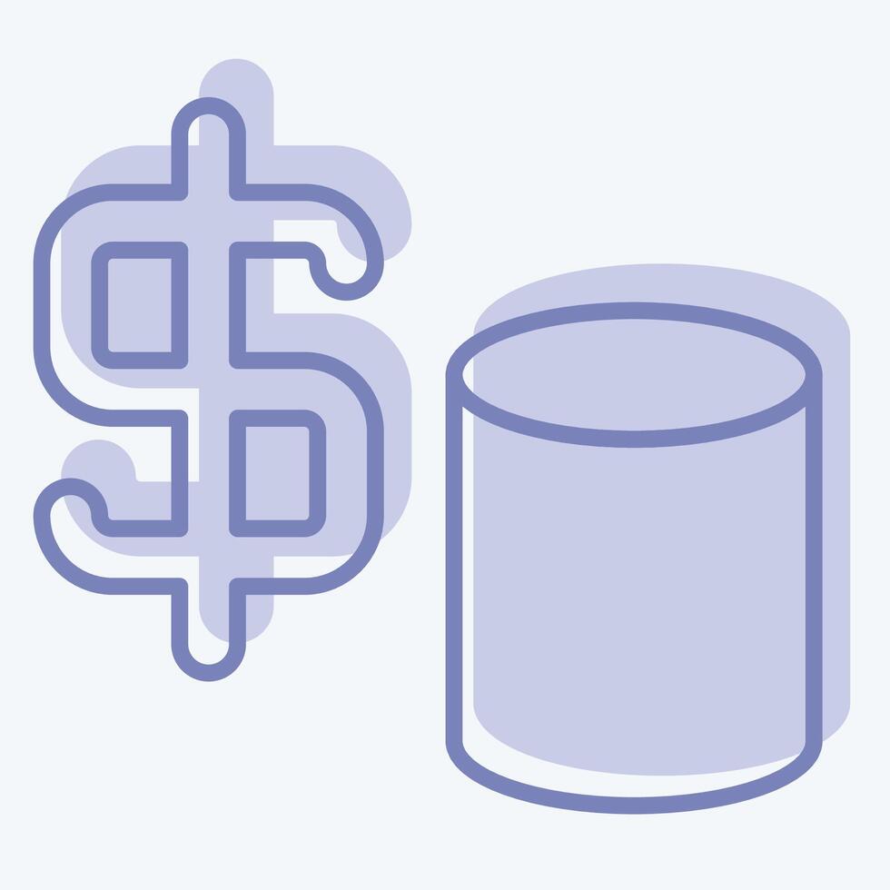 Icon Finance. related to Audit symbol. two tone style. design editable vector