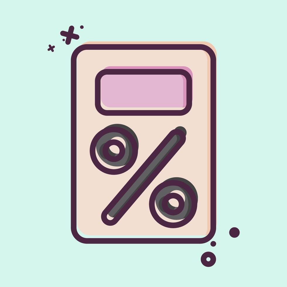 Icon Tax. related to Audit symbol. MBE style. design editable vector
