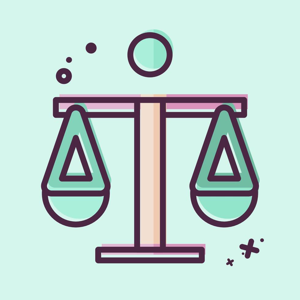 Icon Legal. related to Audit symbol. MBE style. design editable vector
