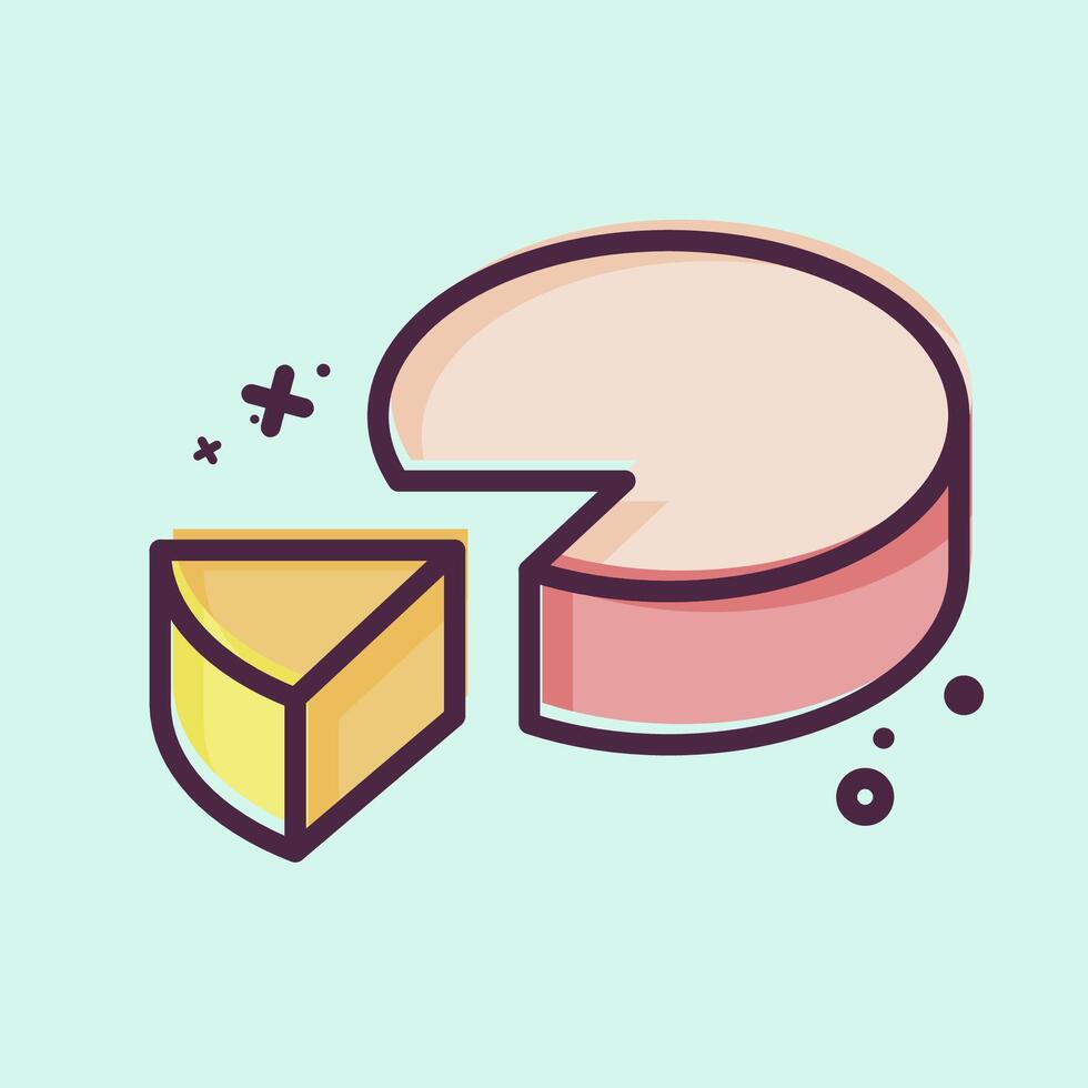 Icon Market Percentage. related to Audit symbol. MBE style. design editable vector